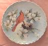 Cardnal & Dogwood, 10 inch round plate